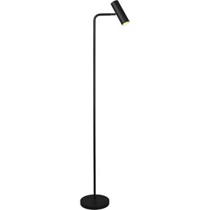 BES LED LED Vloerlamp - Trion Milona - GU10 Fitting - 1-lichts - Rond - Mat Zwart - Aluminium BES LED LED Vloerlamp - Trion Milona - GU10 Fitting - 1-lichts - Rond - Mat Zwart - Aluminium