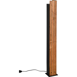 BES LED LED Vloerlamp - Trion Nuri - 3 Lichtpunten - E27 Fitting - Vierkant - Bruin - Metaal BES LED LED Vloerlamp - Trion Nuri - 3 Lichtpunten - E27 Fitting - Vierkant - Bruin - Metaal