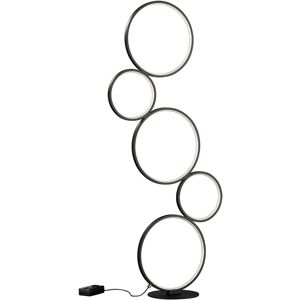 BES LED LED Vloerlamp - Trion Rondy - 36W - Warm Wit 3000K - Dimbaar - Rond - Mat Zwart - Aluminium BES LED LED Vloerlamp - Trion Rondy - 36W - Warm Wit 3000K - Dimbaar - Rond - Mat Zwart - Aluminium