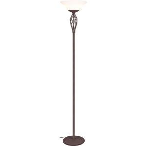 BES LED LED Vloerlamp - Trion Rustina - E27 Fitting - 2-lichts - Rond - Roestkleur - Aluminium BES LED LED Vloerlamp - Trion Rustina - E27 Fitting - 2-lichts - Rond - Roestkleur - Aluminium
