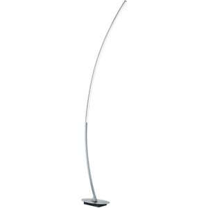 BES LED LED Vloerlamp - Trion Sola - 11W - Warm Wit 3000K - Rechthoek - Mat Grijs - Aluminium BES LED LED Vloerlamp - Trion Sola - 11W - Warm Wit 3000K - Rechthoek - Mat Grijs - Aluminium