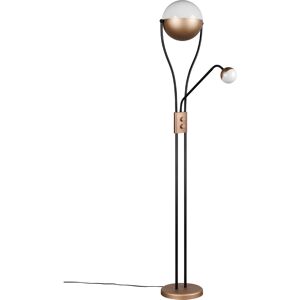 BES LED LED Vloerlamp - Trion Topher - 18W + 3.8W - Warm Wit 3000K - 2-lichts - Dimbaar - Rond - Koffiekleur - Metaal BES LED LED Vloerlamp - Trion Topher - 18W + 3.8W - Warm Wit 3000K - 2-lichts - Dimbaar - Rond - Koffiekleur - Metaal