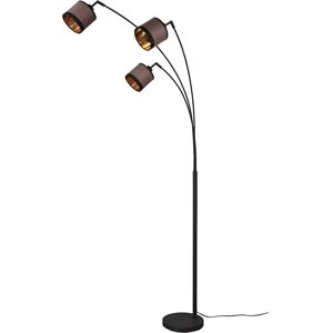 BES LED LED Vloerlamp - Trion Vamos - E14 Fitting - 3-lichts - Rond - Mat Zwart - Metaal BES LED LED Vloerlamp - Trion Vamos - E14 Fitting - 3-lichts - Rond - Mat Zwart - Metaal