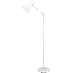 BES LED LED Vloerlamp - Vloerverlichting - Trion Ewomi - E27 Fitting - Rond - Mat Wit - Aluminium BES LED LED Vloerlamp - Vloerverlichting - Trion Ewomi - E27 Fitting - Rond - Mat Wit - Aluminium