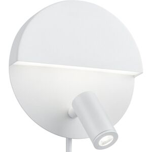 BES LED LED Wandlamp - Trion Marano - 8W - Warm Wit 3000K - Rond - Mat Wit - Aluminium BES LED LED Wandlamp - Trion Marano - 8W - Warm Wit 3000K - Rond - Mat Wit - Aluminium