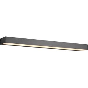 BES LED LED Wandlamp - Trion Rolan - Up en Down - 8W - Warm Wit 3000K - Rechthoek - Mat Zwart - Aluminium BES LED LED Wandlamp - Trion Rolan - Up en Down - 8W - Warm Wit 3000K - Rechthoek - Mat Zwart - Aluminium