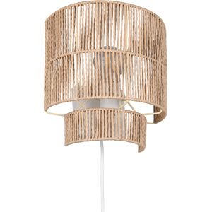 BES LED LED Wandlamp - Trion Silen - 1 Lichtpunt tot 25 Watt - E27-fitting - Flexconnect Ready - IP20 - Bruin - Papier Garen BES LED LED Wandlamp - Trion Silen - 1 Lichtpunt tot 25 Watt - E27-fitting - Flexconnect Ready - IP20 - Bruin - Papier Garen