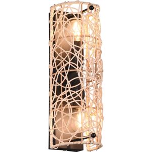 BES LED LED Wandlamp - Wandverlichting - Trion Lopar - E14 Fitting - 2-lichts - Rechthoek - Bruin - Hout BES LED LED Wandlamp - Wandverlichting - Trion Lopar - E14 Fitting - 2-lichts - Rechthoek - Bruin - Hout