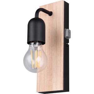 BES LED LED Wandlamp - Wandverlichting - Trion Turo - E27 Fitting - IP44 - Bruin - Natuurhout BES LED LED Wandlamp - Wandverlichting - Trion Turo - E27 Fitting - IP44 - Bruin - Natuurhout