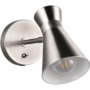 BES LED LED Wandlamp - Wandverlichting - Trion Zen - E27 Fitting - 1-lichts - Rond - Mat Nikkel - Metaal BES LED LED Wandlamp - Wandverlichting - Trion Zen - E27 Fitting - 1-lichts - Rond - Mat Nikkel - Metaal