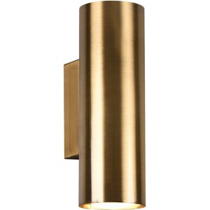 BES LED LED Wandlamp - Wandverlichting - Trion Milona Up and Down - GU10 Fitting - Rond - Mat Goud - Aluminium BES LED LED Wandlamp - Wandverlichting - Trion Milona Up and Down - GU10 Fitting - Rond - Mat Goud - Aluminium