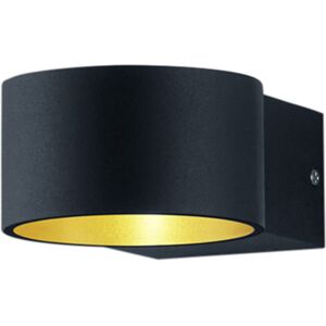 BES LED LED Wandlamp - Trion Lapaco - 4W - Warm Wit 3000K - Rond - Mat Zwart - Aluminium - OSRAM LEDs BES LED LED Wandlamp - Trion Lapaco - 4W - Warm Wit 3000K - Rond - Mat Zwart - Aluminium - OSRAM LEDs