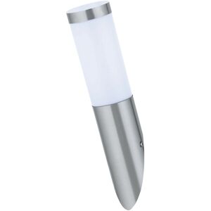 BES LED LED Tuinverlichting - Wandlamp Buiten - Laurea 1 - E27 Fitting - Rond - RVS - Philips - CorePro LEDbulb 827 A60 - 8W - Warm Wit 2700K BES LED LED Tuinverlichting - Wandlamp Buiten - Laurea 1 - E27 Fitting - Rond - RVS - Philips - CorePro LEDbulb 827 A60 - 8W - Warm Wit 2700K