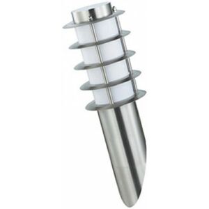 BES LED LED Tuinverlichting - Wandlamp Buiten - Nalid 1 - E27 Fitting - Rond - RVS - Philips - CorePro LEDbulb 827 A60 - 8W - Warm Wit 2700K BES LED LED Tuinverlichting - Wandlamp Buiten - Nalid 1 - E27 Fitting - Rond - RVS - Philips - CorePro LEDbulb 827 A60 - 8W - Warm Wit 2700K