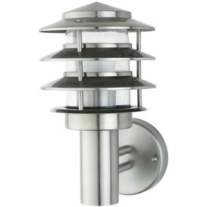 BES LED LED Tuinverlichting - Wandlamp Buiten - Kayo 2 - E27 Fitting - Rond - RVS - Philips - CorePro Lustre 827 P45 FR - 4W - Warm Wit 2700K BES LED LED Tuinverlichting - Wandlamp Buiten - Kayo 2 - E27 Fitting - Rond - RVS - Philips - CorePro Lustre 827 P45 FR - 4W - Warm Wit 2700K