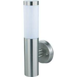 BES LED LED Tuinverlichting - Wandlamp Buiten - Laurea 2 - E27 Fitting - Rond - RVS - Philips - CorePro Lustre 827 P45 FR - 4W - Warm Wit 2700K BES LED LED Tuinverlichting - Wandlamp Buiten - Laurea 2 - E27 Fitting - Rond - RVS - Philips - CorePro Lustre 827 P45 FR - 4W - Warm Wit 2700K