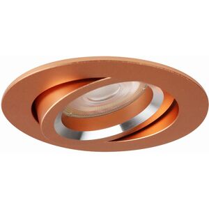 BES LED Spot Armatuur GU10 - Pragmi Alpin Pro - GU10 Inbouwspot - Rond - Koper - Aluminium - Kantelbaar - Ø82mm BES LED Spot Armatuur GU10 - Pragmi Alpin Pro - GU10 Inbouwspot - Rond - Koper - Aluminium - Kantelbaar - Ø82mm