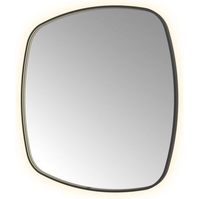 Hotbath &More Mirrors Contour LED Badkamerspiegel - Figuur - 120 x 120 cm - Geborsteld Zwart Pvd Hotbath &More Mirrors Contour LED Badkamerspiegel - Figuur - 120 x 120 cm - Geborsteld Zwart Pvd