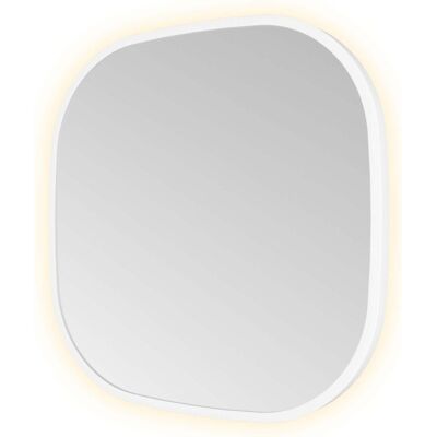 Hotbath &More Mirrors Contour LED Badkamerspiegel - Figuur - 40 x 40 cm - Mat Wit Hotbath &More Mirrors Contour LED Badkamerspiegel - Figuur - 40 x 40 cm - Mat Wit