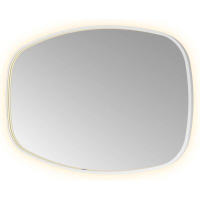 Hotbath &More Mirrors Contour LED Badkamerspiegel - Figuur - 80 x 120 cm - Mat Wit Hotbath &More Mirrors Contour LED Badkamerspiegel - Figuur - 80 x 120 cm - Mat Wit