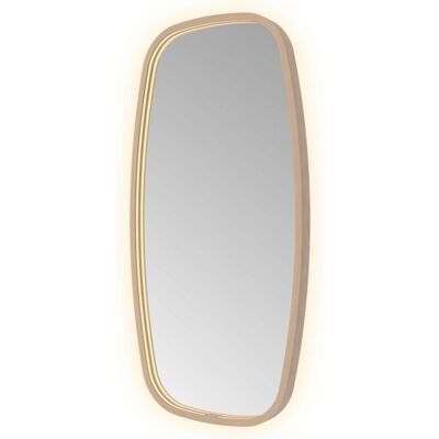Hotbath &More Mirrors Contour LED Badkamerspiegel - Figuur - 80 x 40 cm - Geborsteld Koper Pvd Hotbath &More Mirrors Contour LED Badkamerspiegel - Figuur - 80 x 40 cm - Geborsteld Koper Pvd