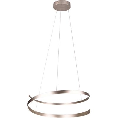 LED Hanglamp - Cinque Cinardi - 1 Lichtpunt van 50 Watt - Dimbaar - Aanpasbare Lichtkleur - Mat Nikkel - Metaal LED Hanglamp - Cinque Cinardi - 1 Lichtpunt van 50 Watt - Dimbaar - Aanpasbare Lichtkleur - Mat Nikkel - Metaal