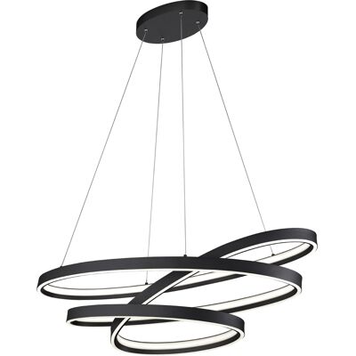 LED Hanglamp - Cinque Ciola - 1 Lichtpunt van 100 Watt - Dimbaar - Aanpasbare Lichtkleur - Mat Zwart - Metaal LED Hanglamp - Cinque Ciola - 1 Lichtpunt van 100 Watt - Dimbaar - Aanpasbare Lichtkleur - Mat Zwart - Metaal