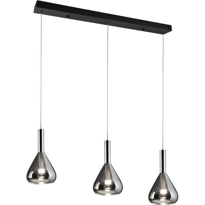 LED Hanglamp - Cinque Cipera - 3 Lichtpunten van 5.6 Watt - Dimbaar - Aanpasbare Lichtkleur - Hoogte Aanpasbaar - Mat Zwart - Metaal LED Hanglamp - Cinque Cipera - 3 Lichtpunten van 5.6 Watt - Dimbaar - Aanpasbare Lichtkleur - Hoogte Aanpasbaar - Mat Zwart - Metaal