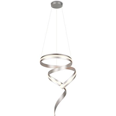 LED Hanglamp - Cinque Cisenna - 1 Lichtpunt van 80 Watt - Dimbaar - Aanpasbare Lichtkleur - Hoogte Aanpasbaar - Mat Nikkel - Metaal LED Hanglamp - Cinque Cisenna - 1 Lichtpunt van 80 Watt - Dimbaar - Aanpasbare Lichtkleur - Hoogte Aanpasbaar - Mat Nikkel - Metaal