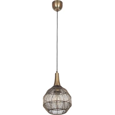 BES LED LED Hanglamp - Hangverlichting - Trion Sorana - E27 Fitting - 1-lichts - Rond - Bol - Oud Brons - Metaal BES LED LED Hanglamp - Hangverlichting - Trion Sorana - E27 Fitting - 1-lichts - Rond - Bol - Oud Brons - Metaal