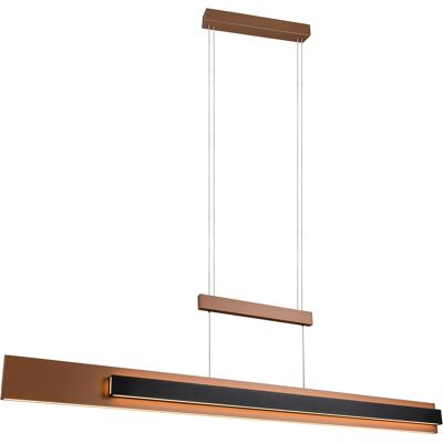 LED Hanglamp - Musterring Rivera - 1 Lichtpunt van 48 Watt - Dimbaar - Aanpasbare Lichtkleur - Hoogte Aanpasbaar - Afstandsbediening - Uitschuifbaar - Mokka - Metaal LED Hanglamp - Musterring Rivera - 1 Lichtpunt van 48 Watt - Dimbaar - Aanpasbare Lichtkleur - Hoogte Aanpasbaar - Afstandsbediening - Uitschuifbaar - Mokka - Metaal