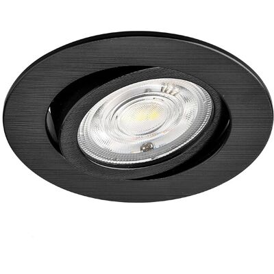 BES LED LED Inbouwspot - Brinton - 7W 630lm 38D - Dimbaar - 840 Natuurlijk Wit 4000K - Rond - Zwart BES LED LED Inbouwspot - Brinton - 7W 630lm 38D - Dimbaar - 840 Natuurlijk Wit 4000K - Rond - Zwart