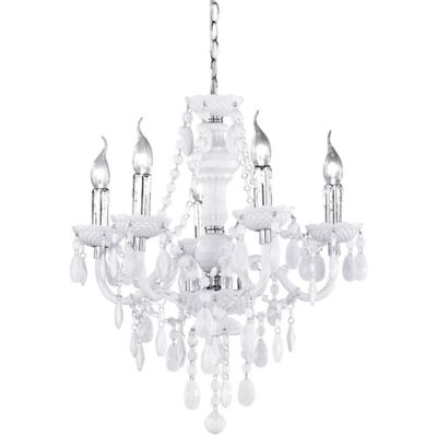BES LED LED Kroonluchter - Trion Lucy - E14 Fitting - 5-lichts - Rond - Mat Wit - Aluminium BES LED LED Kroonluchter - Trion Lucy - E14 Fitting - 5-lichts - Rond - Mat Wit - Aluminium