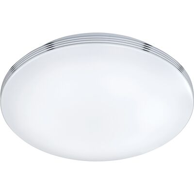BES LED LED Plafondlamp - Badkamerlamp - Trion Apity - Opbouw Rond 24W - Spatwaterdicht IP44 - Dimbaar - Warm Wit 3000K - Glans Chroom - Aluminium BES LED LED Plafondlamp - Badkamerlamp - Trion Apity - Opbouw Rond 24W - Spatwaterdicht IP44 - Dimbaar - Warm Wit 3000K - Glans Chroom - Aluminium