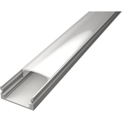 LED Strip Profiel - Velvalux Profi - Wit Aluminium - 1 Meter - 17.4x7mm - Opbouw LED Strip Profiel - Velvalux Profi - Wit Aluminium - 1 Meter - 17.4x7mm - Opbouw