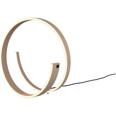 LED Tafellamp - Cinque Cinardi - 1 Lichtpunt van 21 Watt - Dimbaar - Aanpasbare Lichtkleur - Snoerschakelaar - Taupe - Metaal LED Tafellamp - Cinque Cinardi - 1 Lichtpunt van 21 Watt - Dimbaar - Aanpasbare Lichtkleur - Snoerschakelaar - Taupe - Metaal