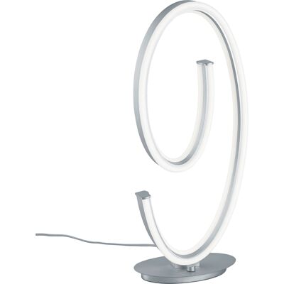 LED Tafellamp - Cinque Ciola - 1 Lichtpunt van 21 Watt - Dimbaar - Aanpasbare Lichtkleur - Mat Nikkel - Metaal LED Tafellamp - Cinque Ciola - 1 Lichtpunt van 21 Watt - Dimbaar - Aanpasbare Lichtkleur - Mat Nikkel - Metaal
