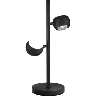 LED Tafellamp - Musterring Cannon - 2 Lichtpunten van 5 Watt - Dimbaar - Aanpasbare Lichtkleur - Geheugenfunctie - Up-and-down Verlichting - Mat Zwart - Metaal LED Tafellamp - Musterring Cannon - 2 Lichtpunten van 5 Watt - Dimbaar - Aanpasbare Lichtkleur - Geheugenfunctie - Up-and-down Verlichting - Mat Zwart - Metaal