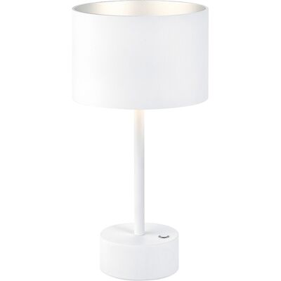 LED Tafellamp - Musterring Loop - 1 Lichtpunt van 5 Watt - Dimbaar - Aanpasbare Lichtkleur - Geheugenfunctie - Nachtlamp - Afstandsbediening - Mat Wit - Metaal LED Tafellamp - Musterring Loop - 1 Lichtpunt van 5 Watt - Dimbaar - Aanpasbare Lichtkleur - Geheugenfunctie - Nachtlamp - Afstandsbediening - Mat Wit - Metaal