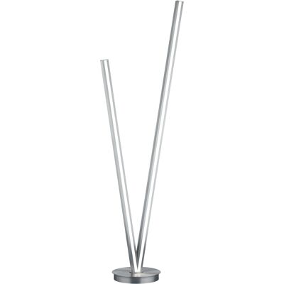 LED Vloerlamp - Cinque Cicanto - 1 Lichtpunt van 45 Watt - Dimbaar - Aanpasbare Lichtkleur - Mat Nikkel - Metaal LED Vloerlamp - Cinque Cicanto - 1 Lichtpunt van 45 Watt - Dimbaar - Aanpasbare Lichtkleur - Mat Nikkel - Metaal
