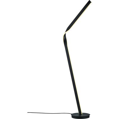 LED Vloerlamp - Cinque Cicenza - 1 Lichtpunt van 40 Watt - Dimbaar - Aanpasbare Lichtkleur - Voetschakelaar - Mat Zwart - Metaal LED Vloerlamp - Cinque Cicenza - 1 Lichtpunt van 40 Watt - Dimbaar - Aanpasbare Lichtkleur - Voetschakelaar - Mat Zwart - Metaal