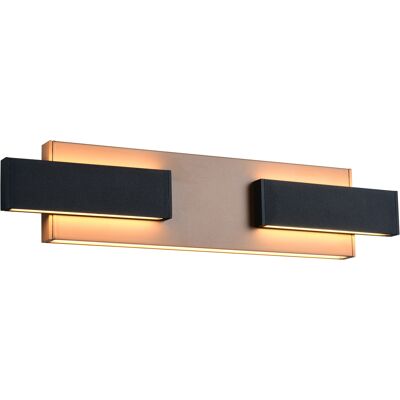 LED Wandlamp - Musterring Rivera - 1 Lichtpunt van 25 Watt - Dimbaar - Aanpasbare Lichtkleur - Geheugenfunctie - Nachtlamp - Up-and-down Verlichting - Afstandsbediening - Mokka - Metaal LED Wandlamp - Musterring Rivera - 1 Lichtpunt van 25 Watt - Dimbaar - Aanpasbare Lichtkleur - Geheugenfunctie - Nachtlamp - Up-and-down Verlichting - Afstandsbediening - Mokka - Metaal