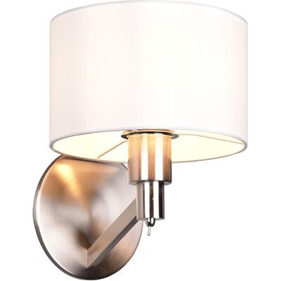 BES LED LED Wandlamp - Wandverlichting - Trion Cindy - E27 Fitting - Rond - Mat Nikkel - Aluminium BES LED LED Wandlamp - Wandverlichting - Trion Cindy - E27 Fitting - Rond - Mat Nikkel - Aluminium