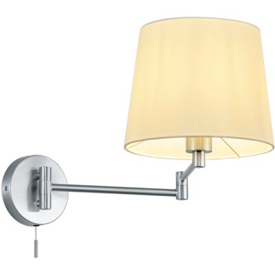 BES LED LED Wandlamp - Wandverlichting - Trion Dyon - E27 Fitting - Rond - Mat Nikkel - Aluminium BES LED LED Wandlamp - Wandverlichting - Trion Dyon - E27 Fitting - Rond - Mat Nikkel - Aluminium