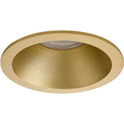 BES LED Spot Armatuur GU10 - Pragmi Pollon Pro - GU10 Inbouwspot - Rond - Goud - Aluminium - Verdiept - Ø82mm BES LED Spot Armatuur GU10 - Pragmi Pollon Pro - GU10 Inbouwspot - Rond - Goud - Aluminium - Verdiept - Ø82mm