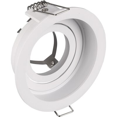 BES LED Spot Armatuur GU10 - Trion Kenan - GU10 Inbouwspot - Rond - 1-lichts - Wit - Aluminium - Verdiept - Kantelbaar - Ø90 BES LED Spot Armatuur GU10 - Trion Kenan - GU10 Inbouwspot - Rond - 1-lichts - Wit - Aluminium - Verdiept - Kantelbaar - Ø90