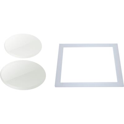 BES LED Spot IP65 Waterdicht Kit - Pragmi Weaty - Helder Glas - Melkglas - Vierkant BES LED Spot IP65 Waterdicht Kit - Pragmi Weaty - Helder Glas - Melkglas - Vierkant