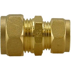 Riko P-901 Messing Knel Rechte Verloopkoppeling 28x22 Riko P-901 Messing Knel Rechte Verloopkoppeling 28x22