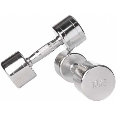 Lifemaxx LMX80 Dumbbells Chroom set van 2 Lifemaxx LMX80 Dumbbells Chroom set van 2