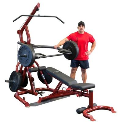 Body-Solid GLGS100 Corner Leverage Homegym met bench - Gratis Montage Body-Solid GLGS100 Corner Leverage Homegym met bench - Gratis Montage